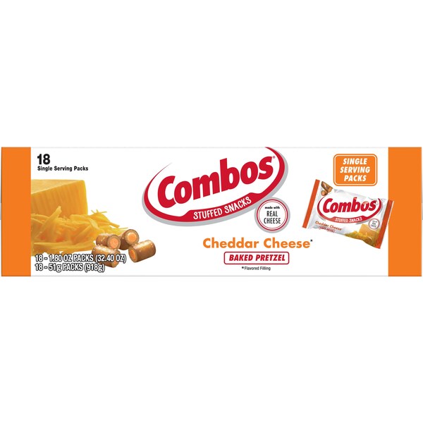 COMBOS 108568 Combos Cheddar Pretzel Combo Singles 1.8 oz., PK216 | eBay